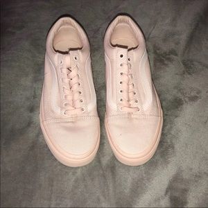 mono chrome blush old skool vans